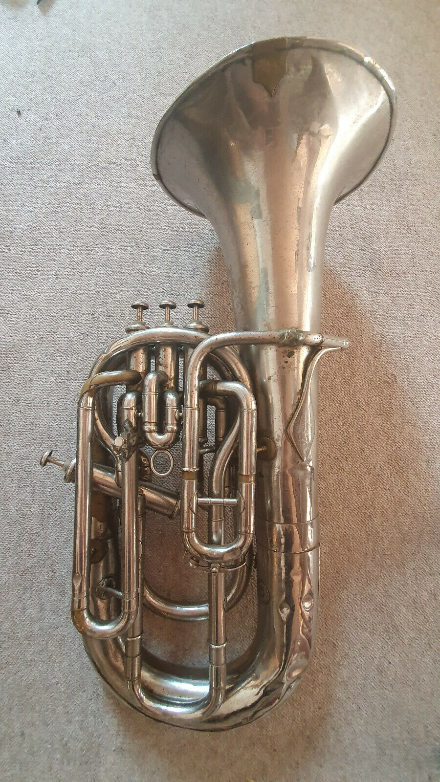 Nice Old Couesnon Monopole - Tuba Baritone Or Tenorhorn , 4 Valves
