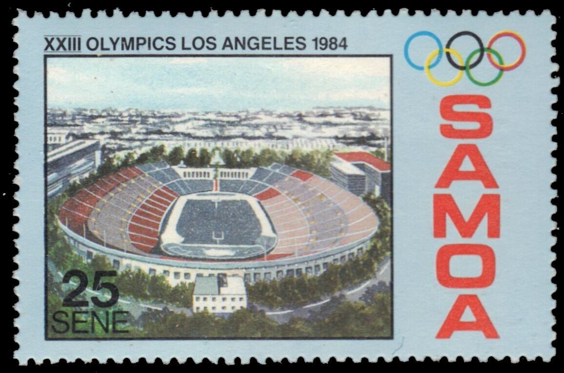Samoa 629 - Los Angeles Summer Olympics "olympic Stadium" (pa91814)