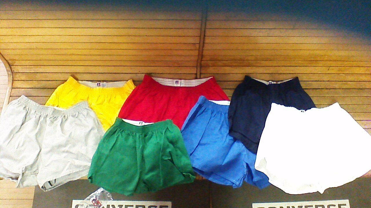 Vintage 70s Russell Athletic 100% Cotton Gym Shorts Usa Made Adult&youth Rare